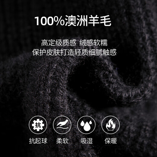 Shanshan-Wollpullover aus 100 % Schafwolle, verdicktes, schweres Herren-Herbst- und Winter-Pullover, weich und hautfreundlich, mit Reißverschluss, Stehkragen, gestricktes Hemd mit Boden