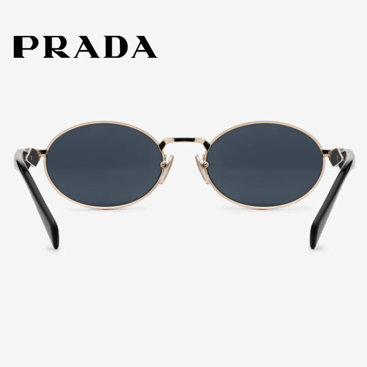 PRADA sunglasses small round frame sunglasses cat eye metal frame women's trendy glasses 65ZS/55-ZVN09T