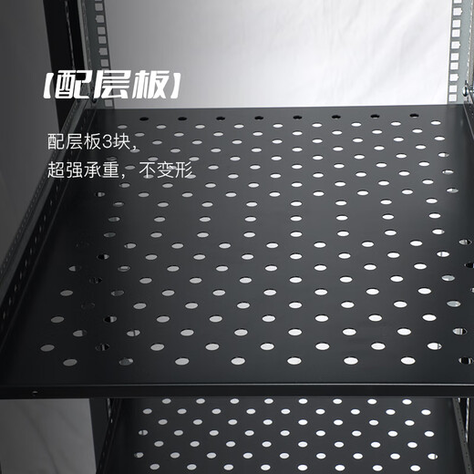 Totem Bodyguard 22U network server cabinet G3.6622.EA thickened steel 19-inch government and enterprise projects send Bull 8-port PDU free silk screen G3.6622 (600 width * 600 depth) 1.2 meters 22U