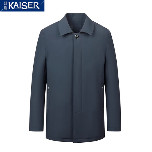 KAISER新款派克服貂皮大衣男水貂内胆尼克服翻领可拆卸皮毛一体中长款男 十字貂 5XL