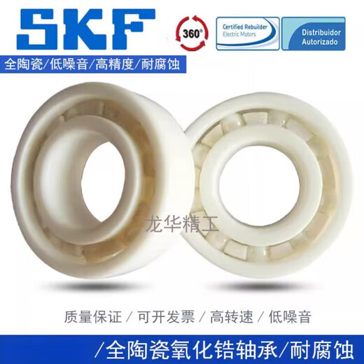 SKF Swedish ceramic bearing zirconia high temperature resistant 6300 6301 6302 6303 6304 6305 customized SKF 6303CE-2RS1