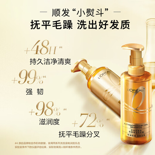 欧莱雅洗发水大金瓶奇焕精油洗发露套装防断发修护清洁抚平毛躁分叉 大金瓶洗发水 440ml*2瓶