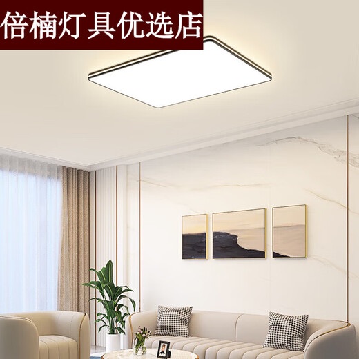 Dujiaxing ceiling lamp living room headlight bedroom dining room lamp modern simple large size 2024 new round 35 white light-26. Watt