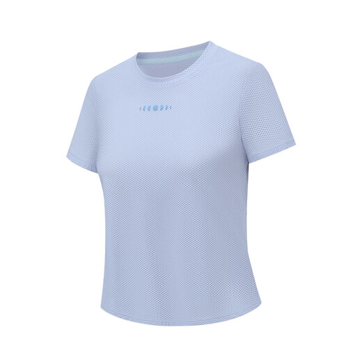 
Particle Mania Quick-drying short-sleeved spring and summer women's breathable device antibacterial short yoga fitness T-shirt TP096 TP096-684-Ice Gray M