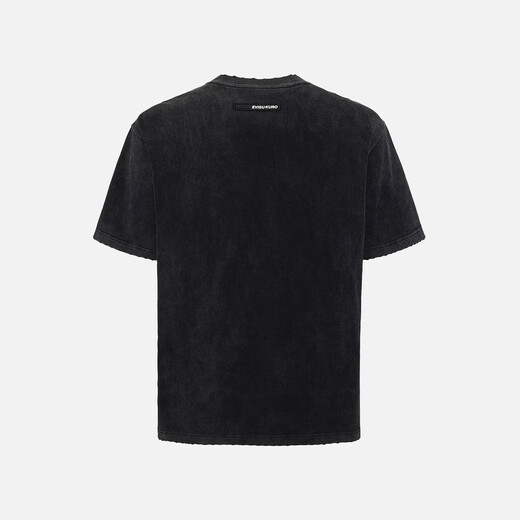 EVISU KURO 2025年夏季新品男士商标标签时尚短袖T恤 炭灰色 XL