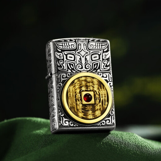 
ZIPPO Treasure Lighter American original ancient silver sticker Zhangshan ghost money kerosene windproof gift gifts for boyfriend All size ancient silver sticker Zhangshan ghost money (DY9902TZ)