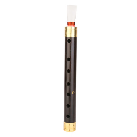 Wang Jiabiao Ebony Tränengasrohrinstrument Anfänger Erwachsener Flöte Windmusik Volksmusik Flöte spielen Folk G-Tune [groß] Gold-plattierte Hoop-Röhre + 6