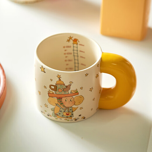 Siyue Xingren joint cup ceramic mug couple water cup home breakfast cup coffee cup birthday gift