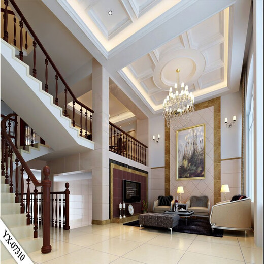 Clcey Anchor Live Broadcast Room Hintergrund Wandtuch 3D dreidimensional realistisches Wohnzimmer Treppe Internet Promi Anker Hintergrundtuch 7371 Breite 1,8 Meter hoch 2 Meter