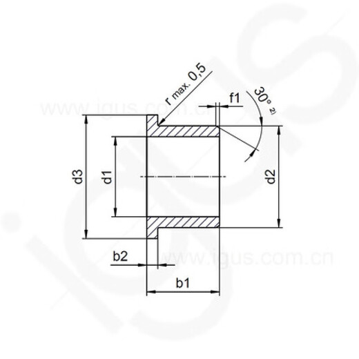 IGUS/engineering plastic bearing sliding sleeve wear-resistant sleeve JFM-2528-14.5/15/16 underwater JFM-2528-15