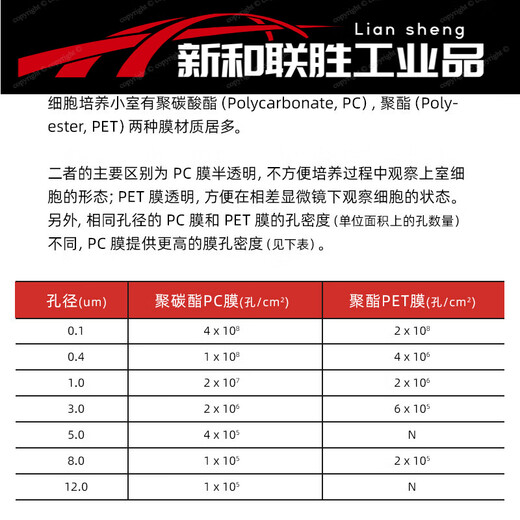 6孔12孔24孔 PC/PET膜细胞小室培养板 transwell 6孔 0.1um 聚脂PET 膜 14102单