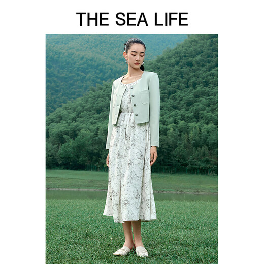 Sea Life Ou Hai Yisheng Siaoxiang Jacket 24 Весна и летняя анти-морщина шикарно xa15052 Water Mist S