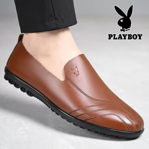 Playboy (Playboy Physical) мужская кожаная обувь искренняя кожаная ленивая обувь универсальная кожа