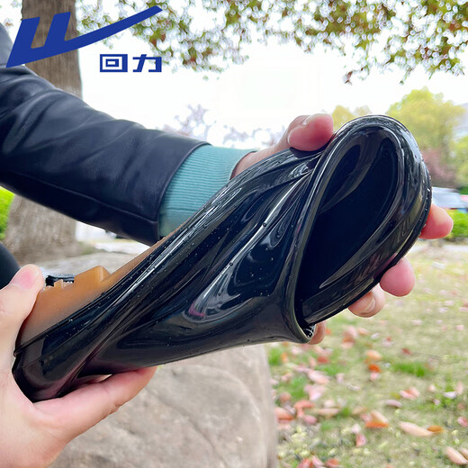 Pull-back rain boots for men on rainy days, outdoor waterproof shoes for fishing, car washing, anti-slip and sea rain boots, wear-resistant rubber shoes 57-1 black 42