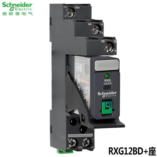 Schneider Electric RXG thin chip small relay, bipolar electromagnetic type, DC 24V, 5 pins, one open and one closed, 8 pins, 2 open and 2 closed, replacing G2R RXG12BD, including 5-pin 10A