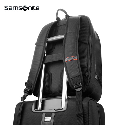 新秀丽（Samsonite）双肩电脑包现代商务大容量书包背包可放15.6英寸电脑男\36B 36B*009黑色|净重1.44kg