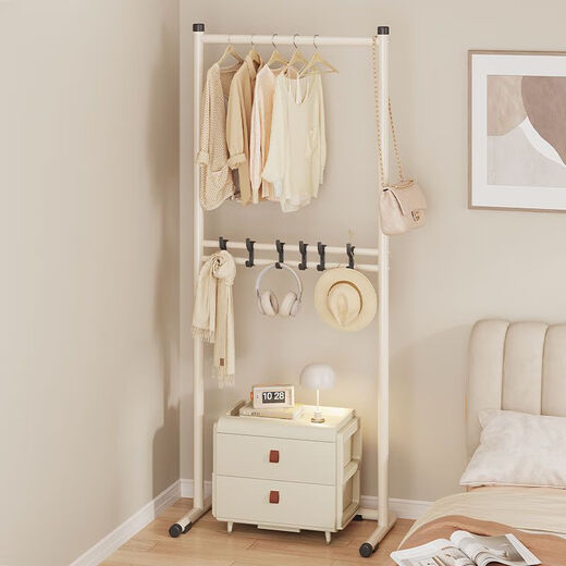 Shantou Lincun baseboard heater drying rack clothes rack floor-standing bedroom baseboard home drying all-in-one cool clothes cream white