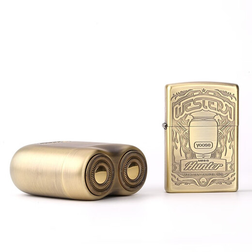ZIPPO打火机Zippo正版原装联名赏金猎人剃须刀礼盒套装男士礼品复古zp 赏金猎人DY9902DK
