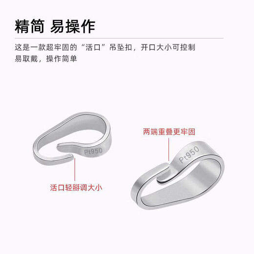 DL 1998 Fat Donglai same style pendant buckle head 18k gold color-preserving melon seed buckle handmade diy jewelry accessories rose gold platinum l gold gold-open melon seed buckle-small size