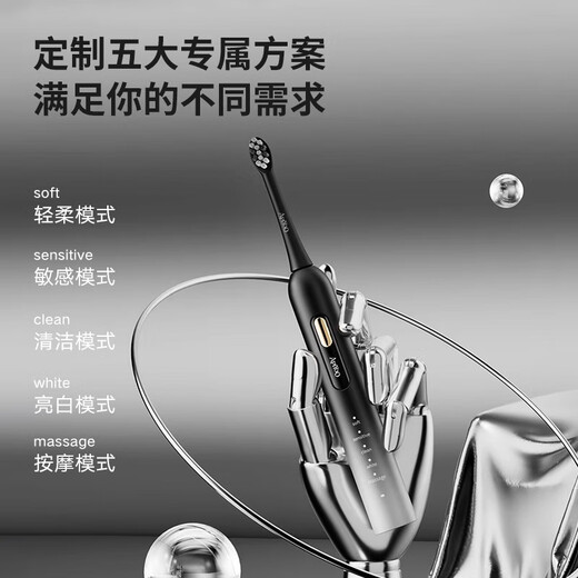 ApiYoo TB-1 Gradient Electric Toothbrush Soft-bristled Sonic 5-speed Deep Cleaning and Gum Protection Adult/Student Model for Male and Female Friends Couples Birthday Gifts Girls New Year Gifts