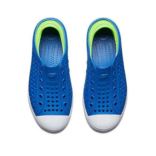 Skechers斯凯奇童鞋男童夏季透气一脚套网速休闲凉鞋洞洞鞋91995L