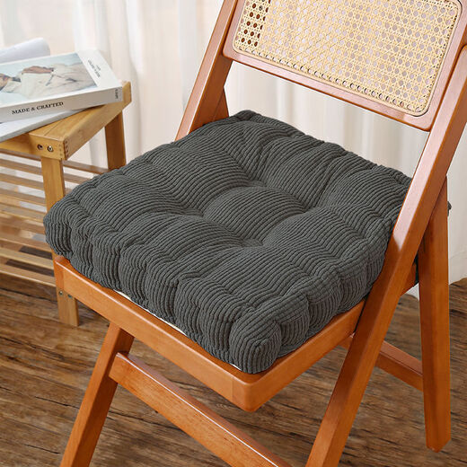 Yingzhu'er seat cushion thickened chair cushion butt seat cushion butt cushion office sedentary artifact student dormitory classroom office seat cushion space gray square 10cm thickened 40*40cm soft and comfortable