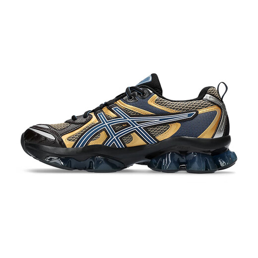 亚瑟士（asics ）GEL-QUANTUM KINETIC 复古减震耐磨男士运动休闲鞋跑步鞋 碳灰/金1203A270-021 标准40.5/US7.5