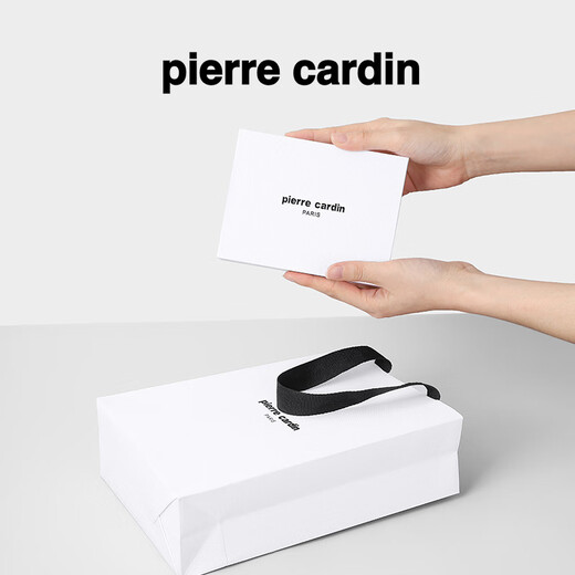 Pier Cardin Herren Brieftasche kurzer Mehrzweck-Ticket-Clip-Brieftasche Horizontaler Brieftasche Vatertagsgeschenk für Papa Männergeschenk Schwarz