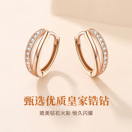 Dirholl brand Möbius earrings for women, high-end earrings, temperament earrings, Valentine's Day birthday gifts for girlfriends and wives, Möbius earrings - rose gold, exquisite gift box