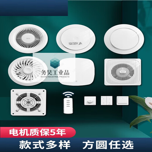 Wall-mounted integrated two-way exhaust fan fresh air bedroom purification ventilator wall-mounted exhaust fan APC10-5 single exhaust length 300MM