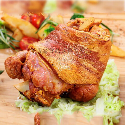 Chongming gesalzene Trotter alte Typ Salz Schwein Hand 699g Schweine Ellbogen halbfeindliche Schale gesalzene Trotter Schwein Trotter Neue Deutsch aromatisierte gesalzene Schwein Hand 699g*1 Bag