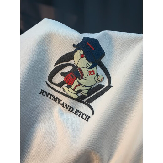 Qianji (Qianji) Camiseta de manga corta de moda japonesa para hombres en verano Nuevo estampado de marca Fit Soft Ins Respirable White [JSW9913#] L Adecuado para 108-123Jin [Jin iguala 0.5 kg] desgaste