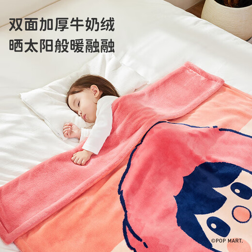 I-baby baby quilt autumn and winter kindergarten blanket children's blanket warm blanket rabbit drummer