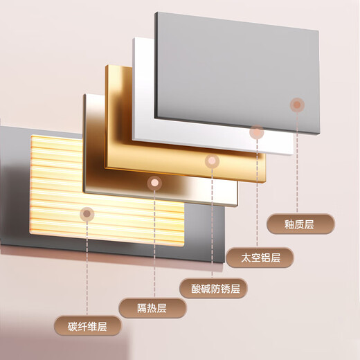 Rack de serviette électrique Tianyuan Muge sans poinçonnage de serviette de salle de bain séchage en fibre de carbone intelligente Chauffage de salle de bain Salle de rangement de salle de bain lait blanc T681 Version chronométrée - Ligne laissée (53 cm)