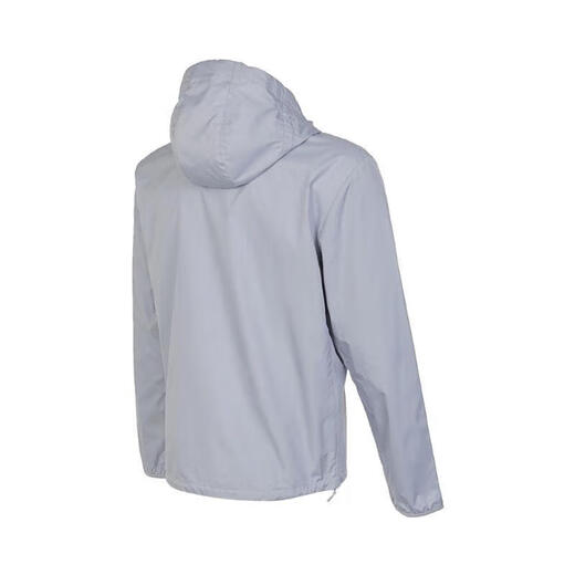 阿迪达斯 （adidas）外套男士2025夏季新款运动服跑步健身训练梭织连帽夹克休闲上衣 IN1484浅银 M