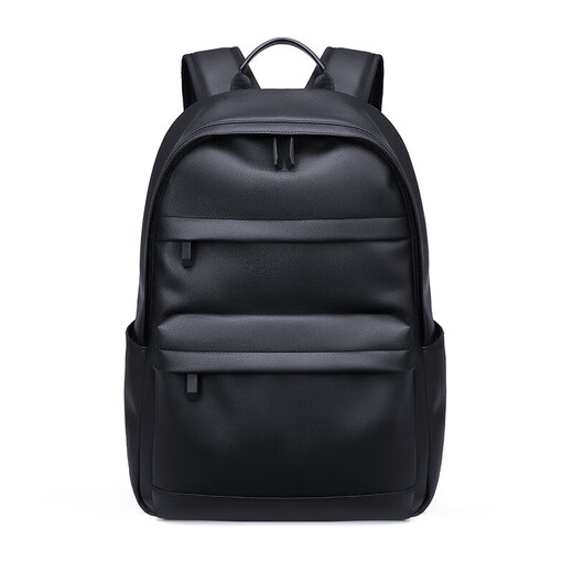Golf (GOLF) backpack for men's soft leather travel backpack 15.6-inch computer bag student schoolbag waterproof business trip backpack