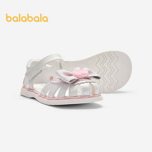 Balabala children's shoes children's sandals girls' shoes summer princess shoes new beach shoes non-slip sweet and exquisite fantasy pink 60301 size 33