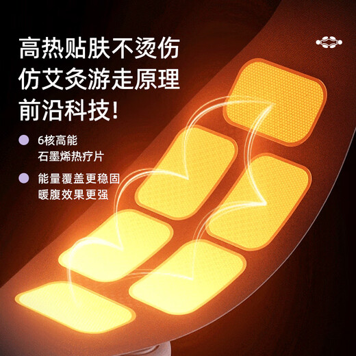 
ULUCKY Gray Bandage Warm Uterine Belt Aunt Artifact Menstrual Relief Hot Compression Warm Baby Menstrual Birthday Gift Girls [Mist gray] Menstrual Uterine Department Maintenance