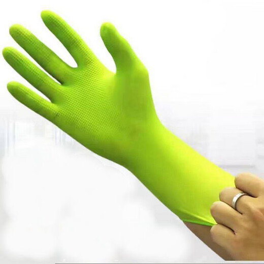 
Dongzhitiandi children's dishwashing gloves for housework kitchen cleaning gloves laundry labor waterproof thickened protective latex gloves [Green S code] Children's housework gloves 2 pairs