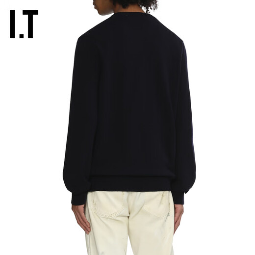 PLAY COMME DES GARCONS CDG IT 川久保玲情侣款圆领羊毛针织开衫 BKX/黑色 M