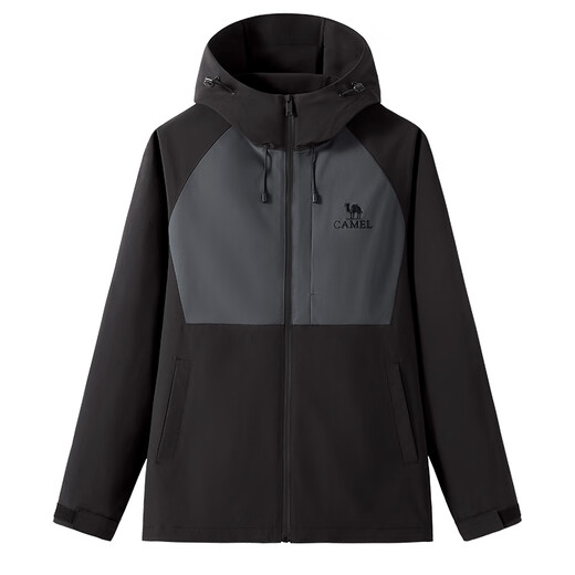 Camel (CAMEL) mountaineering jacket for men and women, windproof and waterproof outdoor trendy versatile sports jacket spring and autumn M34CW02620