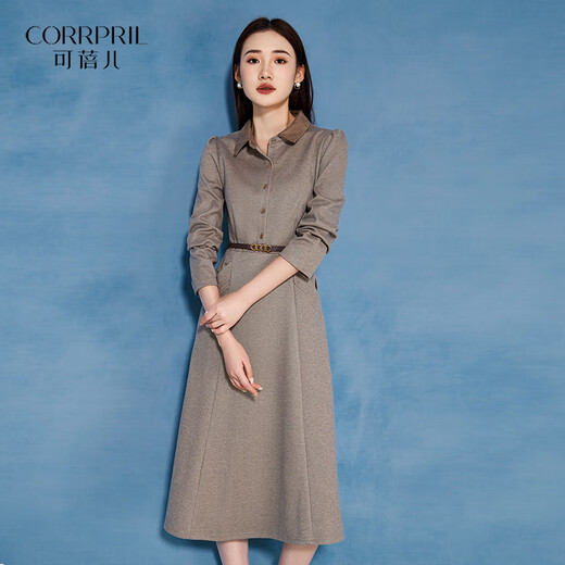 Kebel long-sleeved high-end dress women's 2025 new spring and autumn Guangzhou Thirteen Lines high-end brand mother skirt L