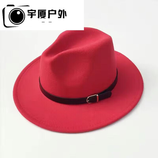 Balsa núcleo oppenheimer sombrero para hombres y mujeres de otoño y invierno top de lana caballero jazz cinturón plano hebilla gris oscuro 57