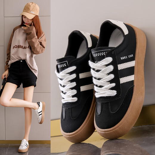 Huili Frauenschuhe Super weiche Frauenschuhe dicker Leinwandschuhe für Frauen 2025 Frühling und Herbst Neue vielseitige Retro Schwangerschaft Casual Schuhe 702 Weiß 39