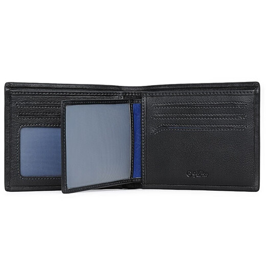 
Jinlilai Wallet Short Driver's License Wallet Ticket Clip Two-fold Wallet Gift Box Birthday Gift Gift For Dad