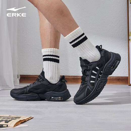 Hongxing Erke sports shoes for men, lightweight shock-absorbing and wear-resistant air-cushion dad shoes, sports and leisure running shoes for men
