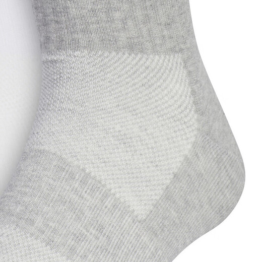 阿迪达斯 （adidas）袜子男女袜 25秋季新款休闲袜舒适透气袜子中筒袜三双装 JC9272/黑/白/灰 M