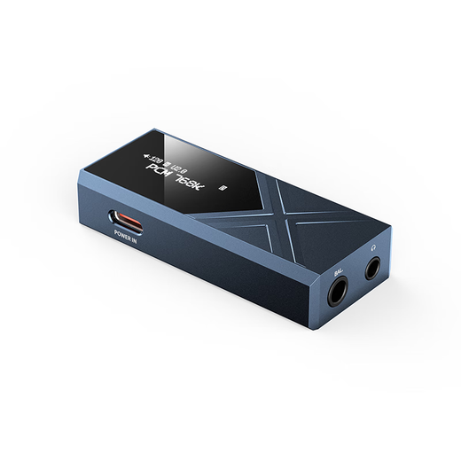 FiiO KA17 flagship decoding headphone amplifier HIFI balanced 4.4 computer sound card Android mobile phone power amplifier portable small tail adapter cable blue