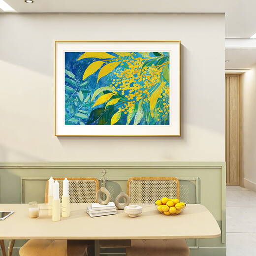 Long time no see modern minimalist restaurant decorative painting abstract high-end artistic dining room hanging painting living room entrance mural