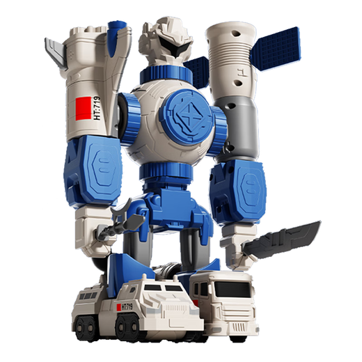 Shangyun Children's DIY ever-changing magnetic assembly toy car boy and girl space shuttle transforming robot building block gift